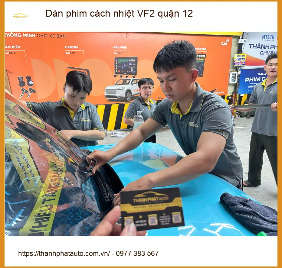 Địa Chỉ Dán Phim Cách Nhiệt Ô Tô VF2 tại Quận 12 - Thi Công Chuyên Nghiệp ảnh thực tế 3