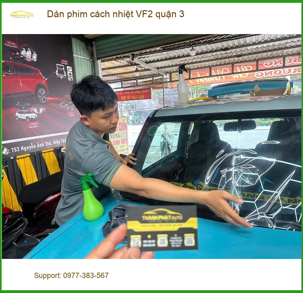 Địa Chỉ Dán Phim Cách Nhiệt Ô Tô VF2 quận 3 - Thi Công Chuyên Nghiệp