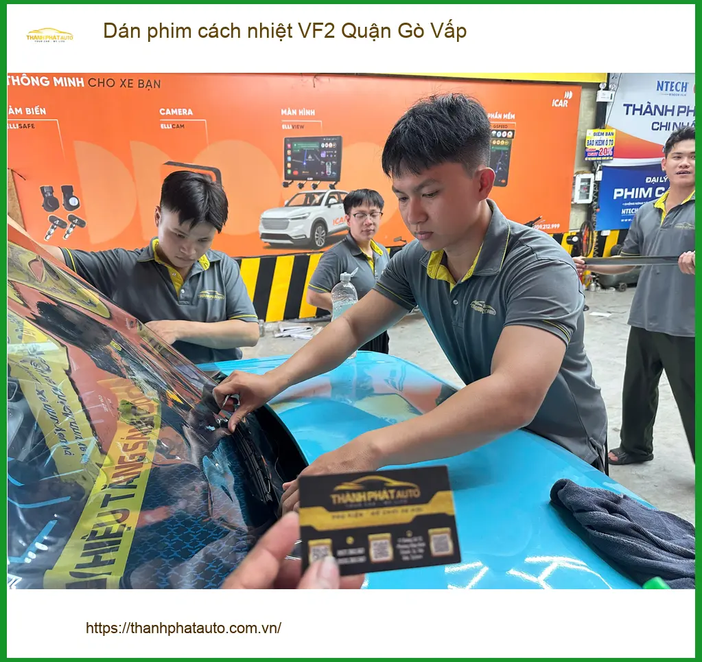 Trung Tâm Dán Phim Cách Nhiệt Ô Tô VF2 Quận Gò Vấp - Giá Tốt TPHCM ảnh thực tế 3