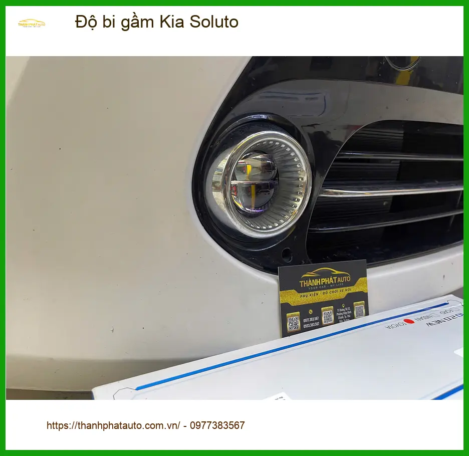 Anh Trọng độ bi gầm Kia Soluto Quận 9 vì đèn zin không đủ sáng khi về đêm ảnh thực tế 4