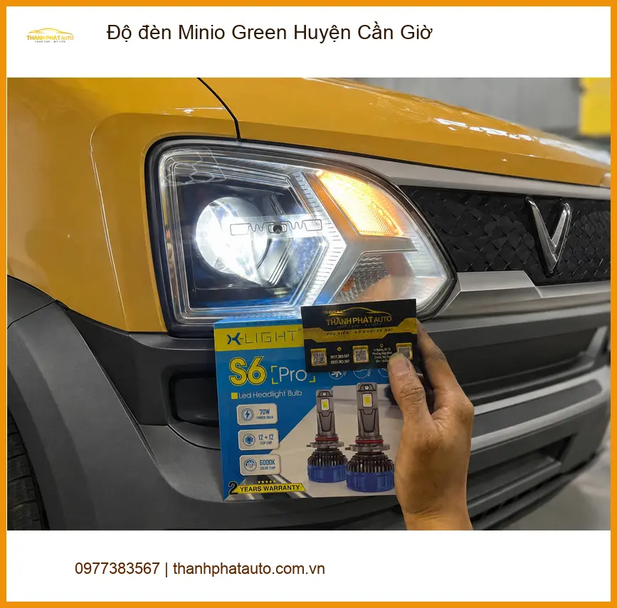 Trung Tâm Độ Đèn Ô Tô đèn Minio Green Huyện Cần Giờ - Nâng Cấp Chính Hãng ảnh thực tế 3