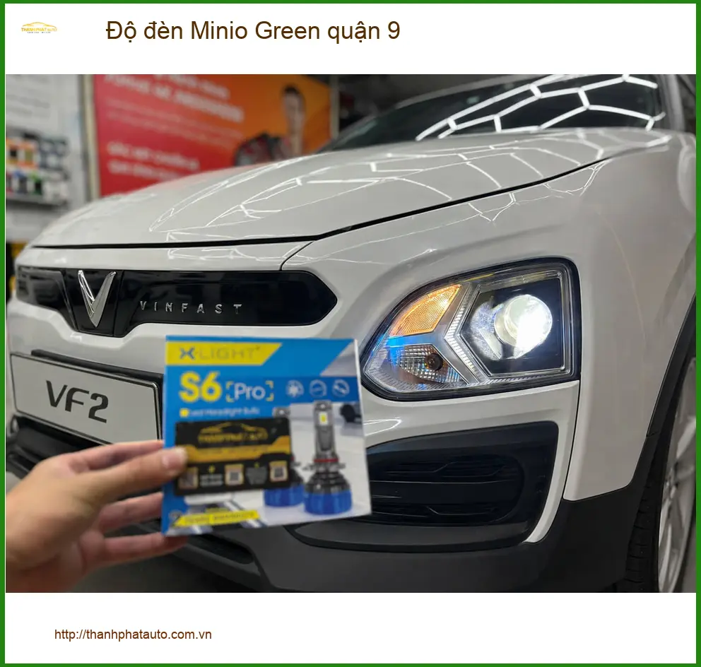 Trung Tâm Lắp Đặt Độ Đèn Ô Tô đèn Minio Green quận 9 - Nâng Cấp Chính Hãng ảnh thực tế 2