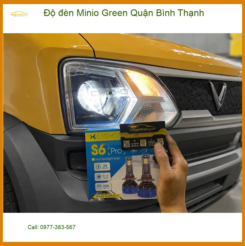 Dịch Vụ Độ Đèn Ô Tô đèn Minio Green Quận Bình Thạnh - Lắp Đặt Uy Tín TPHCM