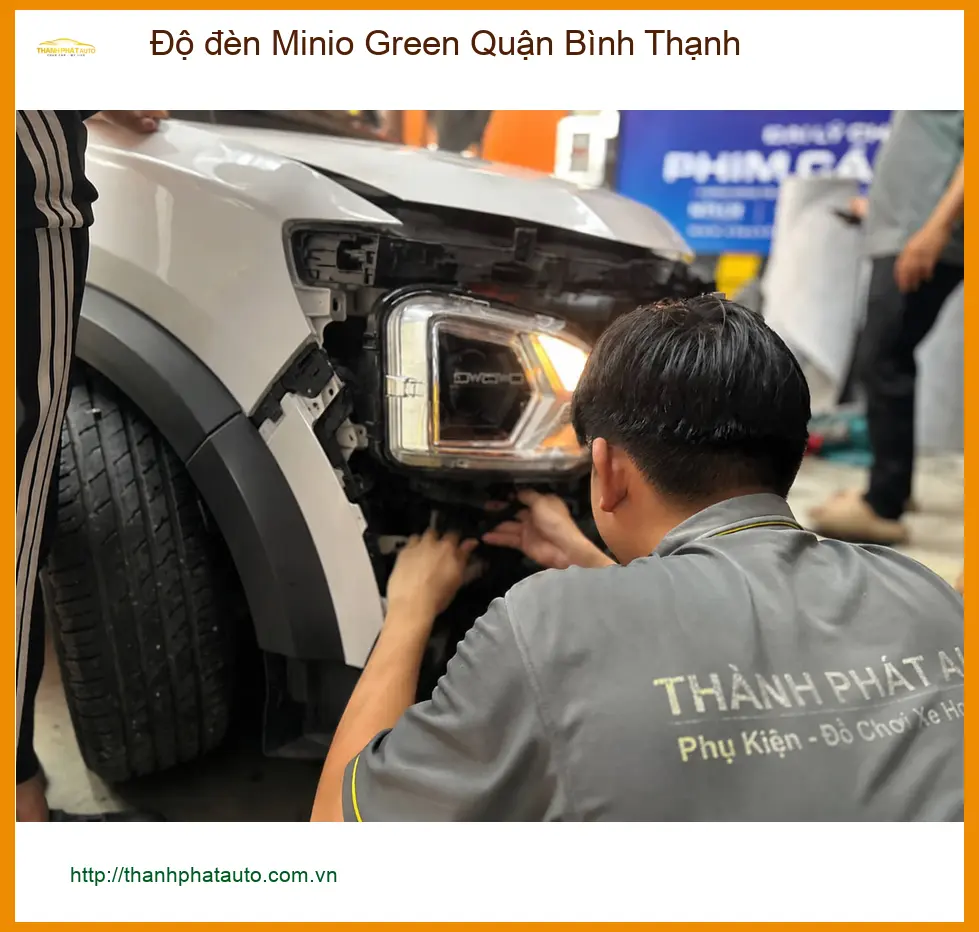 Dịch Vụ Độ Đèn Ô Tô đèn Minio Green Quận Bình Thạnh - Lắp Đặt Uy Tín TPHCM ảnh thực tế 2