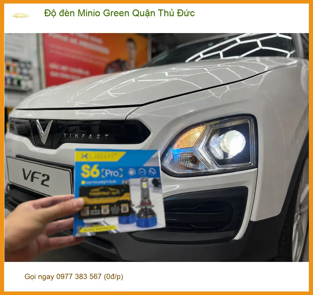 Trung Tâm Độ Đèn Ô Tô đèn Minio Green Quận Thủ Đức - Nâng Cấp Chính Hãng ảnh thực tế 2