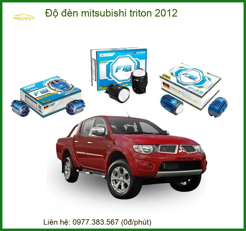 Độ Đèn Bi LED Mitsubishi Triton 2012 - Trung Tâm Lắp Đặt Chính Hãng TPHCM