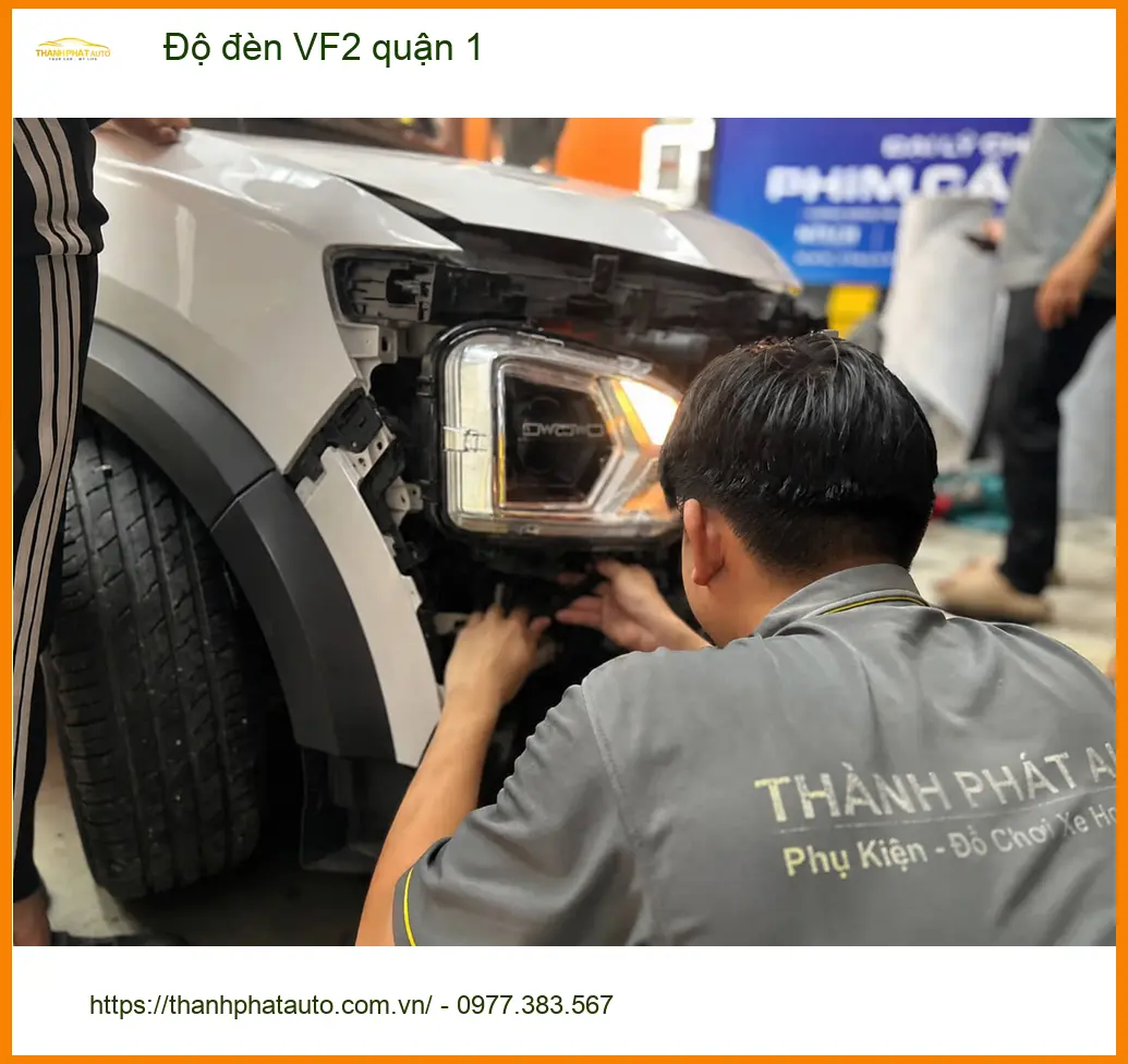 Trung Tâm Độ Đèn Ô Tô VF2 Tại Quận 1 - Thi Công Chuyên Nghiệp ảnh thực tế 2