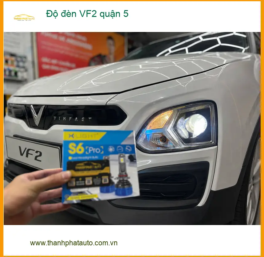 Địa Chỉ Nâng Cấp Độ Đèn Ô Tô đèn VF2 quận 5 - Lắp Đặt Uy Tín TPHCM ảnh thực tế 2