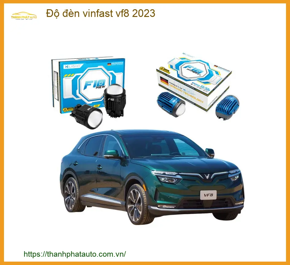 Độ đèn tăng sáng Vinfast VF8 2023 - Trung Tâm Lắp Đặt Uy Tín Giá Tốt TPHCM