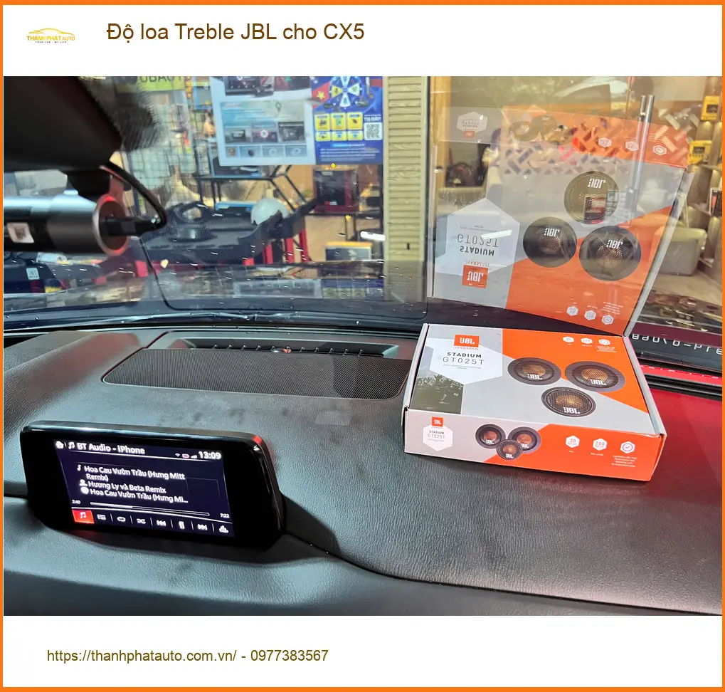 Anh Duy Quang độ loa Treble JBL cho CX5 tại Thủ Đức để âm thanh chi tiết hơn ảnh thực tế 5