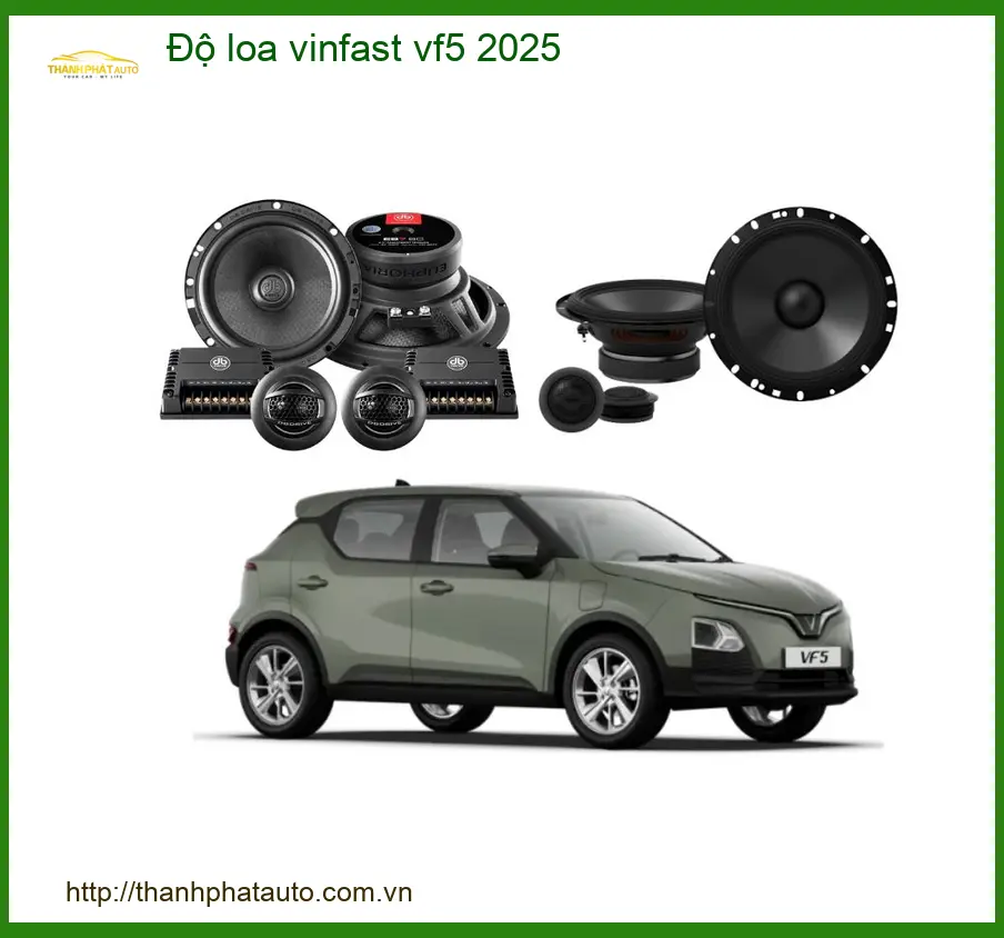 Độ Loa VinFast VF5 2025 - Trung Tâm Lắp Đặt Loa Ô Tô Chính Hãng TPHCM