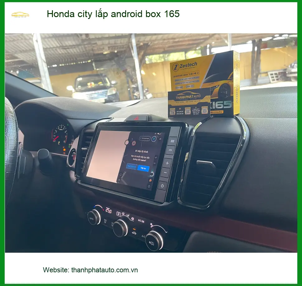 Anh Nam lắp Android Box cho Honda City ở Quận 12 để tiện nghe podcast ảnh thực tế 2