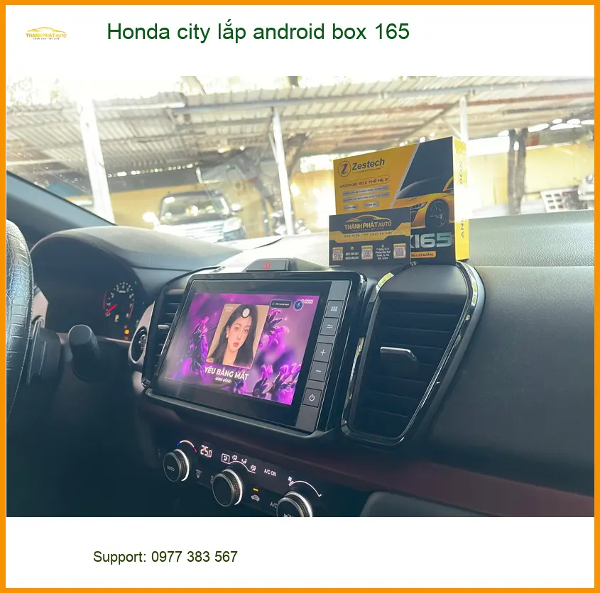 Anh Nam lắp Android Box cho Honda City ở Quận 12 để tiện nghe podcast ảnh thực tế 4