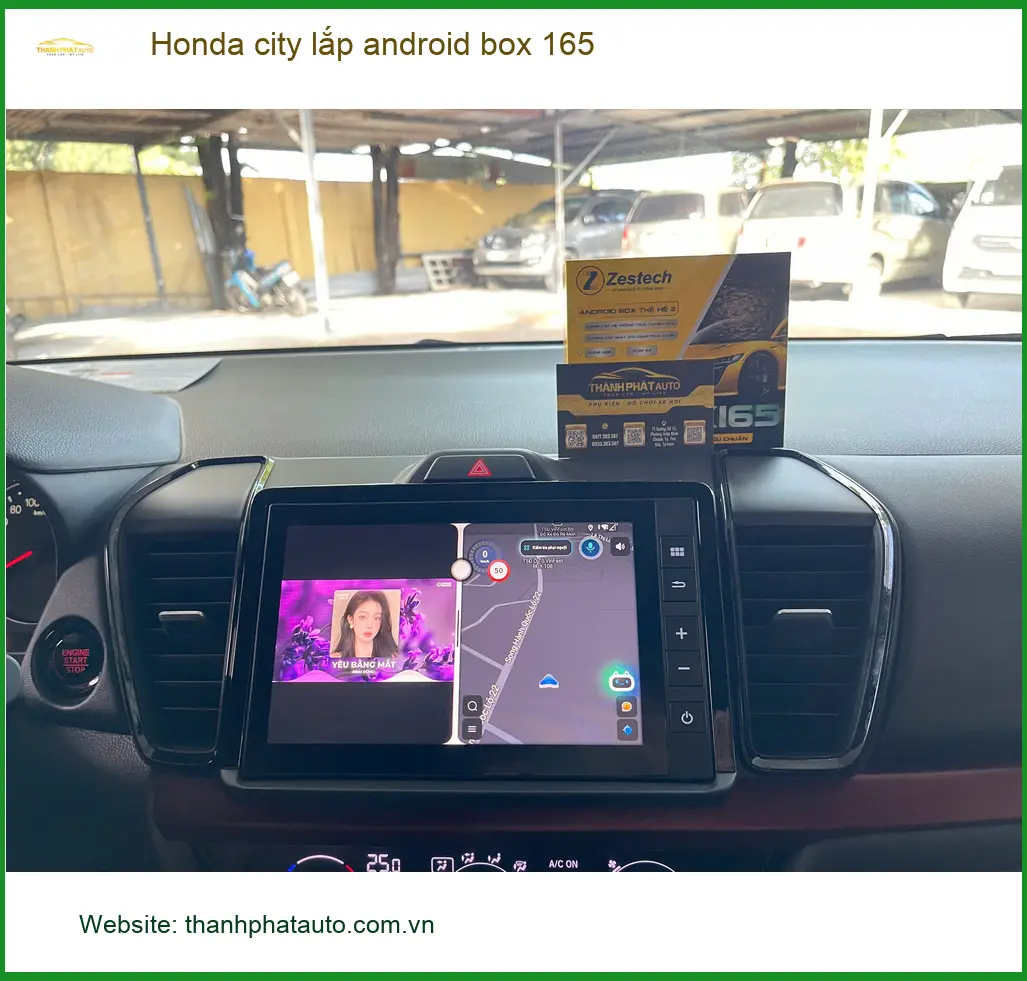 Anh Nam lắp Android Box cho Honda City ở Quận 12 để tiện nghe podcast ảnh thực tế 5