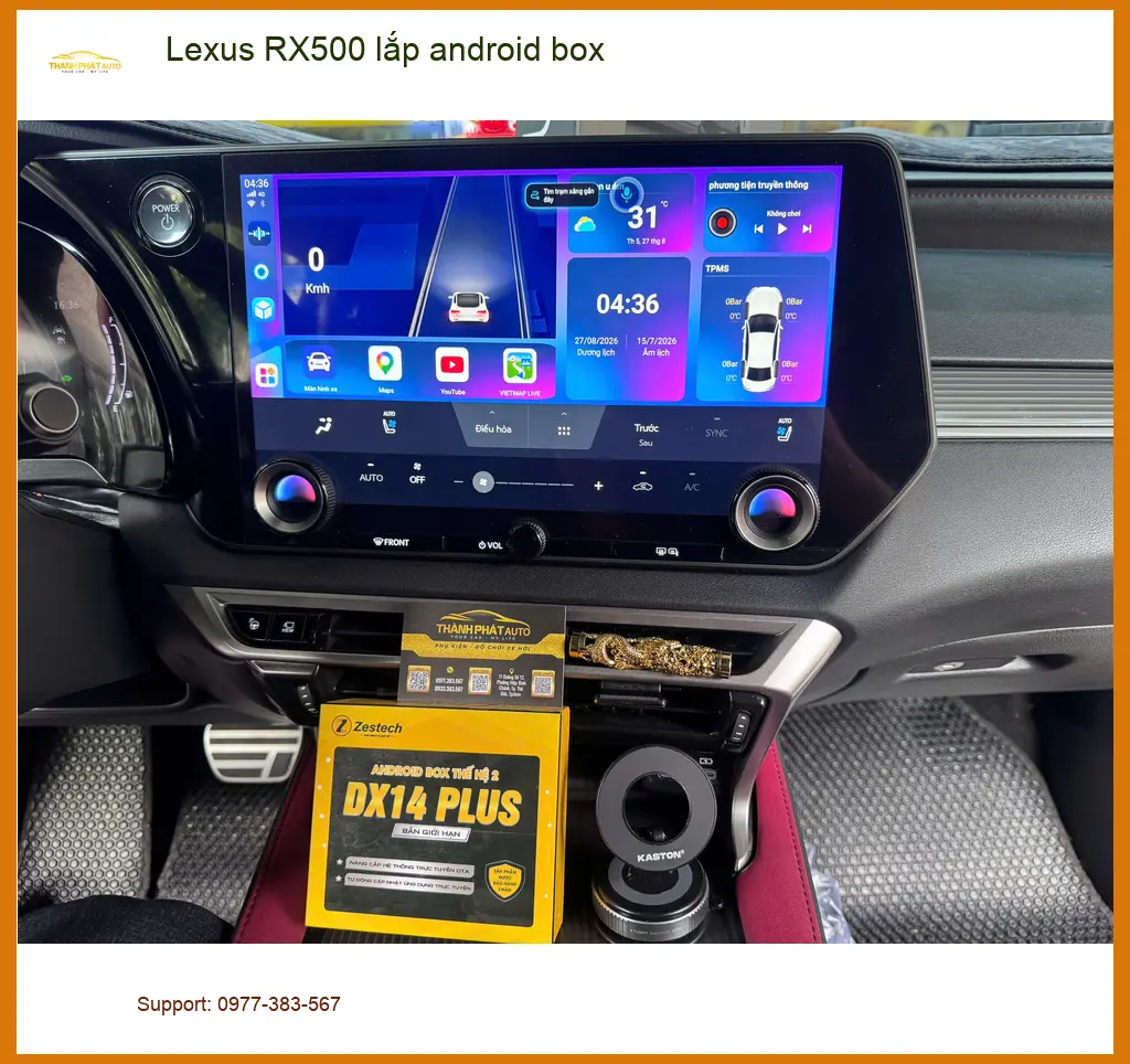 Anh Quang lắp Android Box cho Lexus RX500 tại Quận 9 xem giải trí không giới hạn