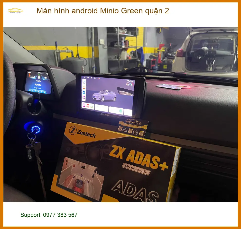 Trung Tâm Gắn Màn Hình Android Ô Tô Minio Green Quận 2 - Nâng Cấp Chính Hãng ảnh thực tế 2