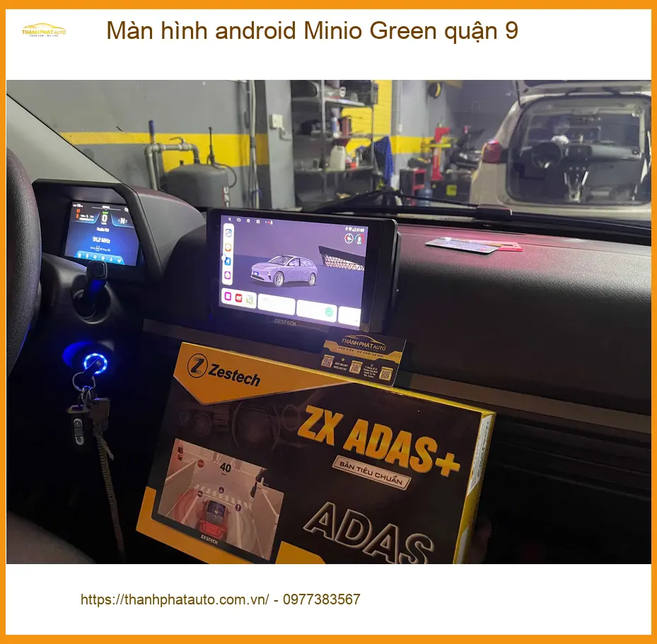Nơi Lắp Màn Hình Android Ô Tô hình android Minio Green quận 9 - Giá Tốt TPHCM ảnh thực tế 2