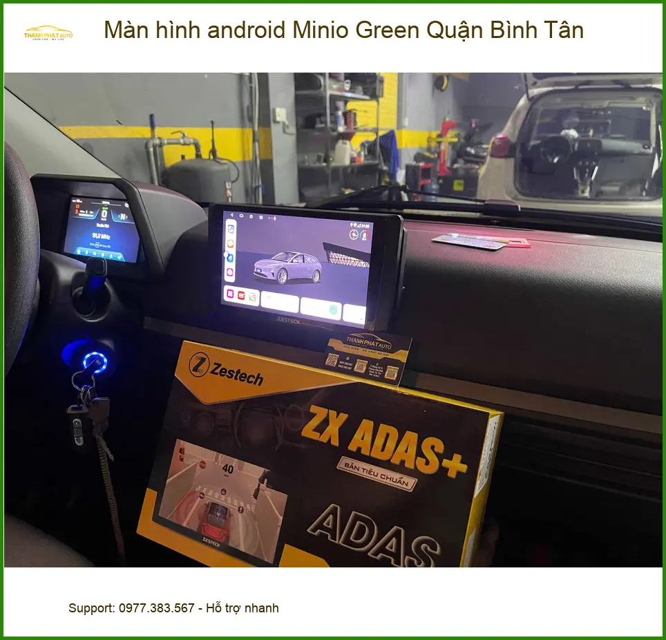 Địa Chỉ Lắp Màn Hình Android Ô Tô Minio Green Quận Bình Tân - Giá Tốt TPHCM ảnh thực tế 3