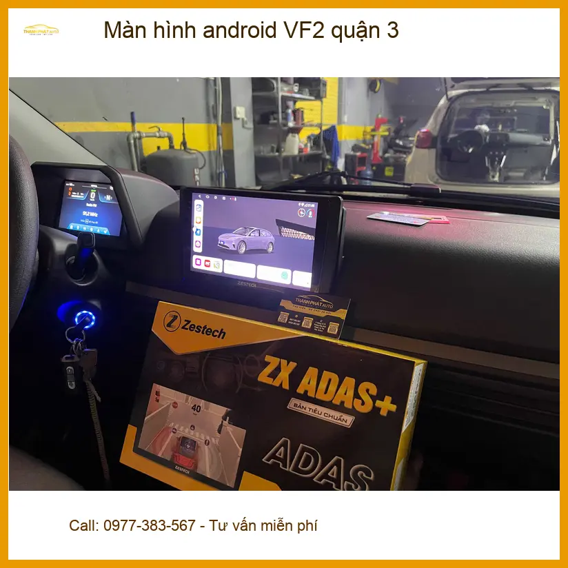 Nơi Lắp Màn Hình Android Ô Tô hình android VF2 quận 3 - Giá Tốt TPHCM ảnh thực tế 2