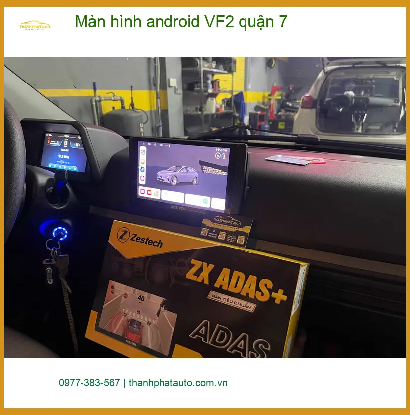 Nơi Gắn Màn Hình Android Ô Tô hình android VF2 quận 7 - Giá Tốt TPHCM ảnh thực tế 2