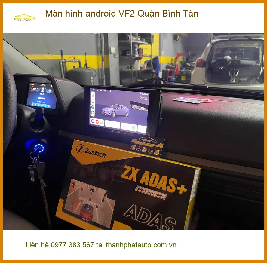 Nơi Lắp Màn Hình Android Ô Tô hình android VF2 Quận Bình Tân - Giá Tốt TPHCM ảnh thực tế 2