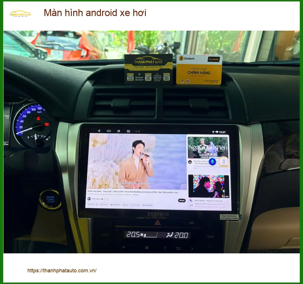 Anh Bách lắp màn hình Android xe hơi tại Quận Thủ Đức để trải nghiệm giải trí ảnh thực tế 2