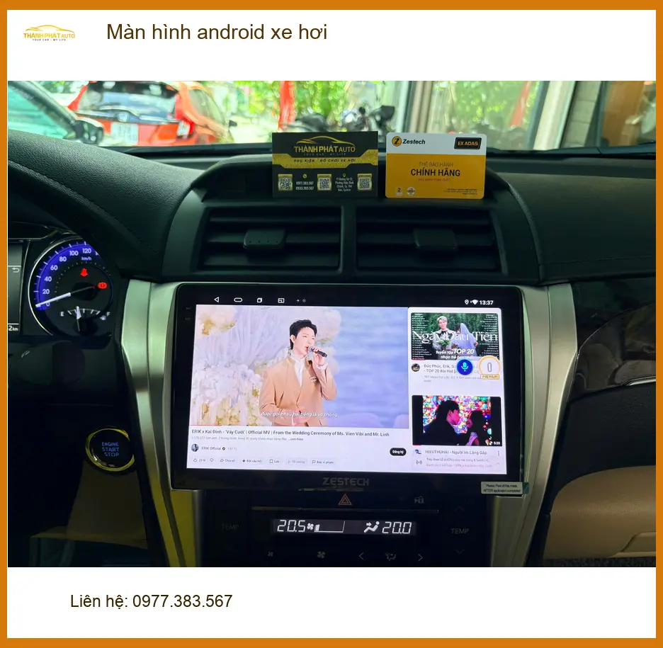 Anh Bách lắp màn hình Android xe hơi tại Quận Thủ Đức để trải nghiệm giải trí ảnh thực tế 3