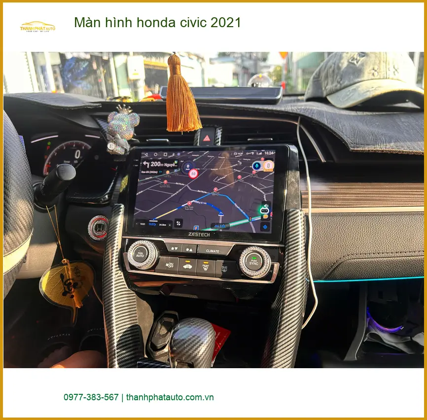 Anh Quân nâng cấp màn hình Honda Civic 2021 tại Quận 12 để trải nghiệm tốt hơn ảnh thực tế 3