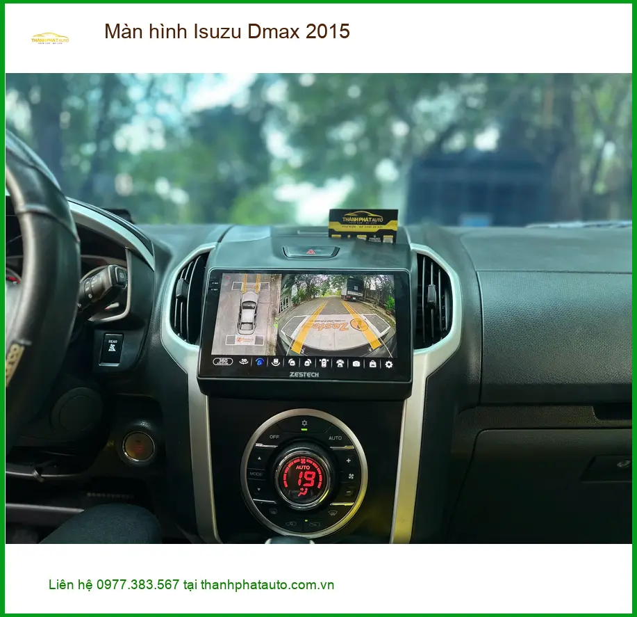 Chú Quang lắp màn hình Isuzu Dmax 2015 tại Quận 9 nâng cấp giải trí.