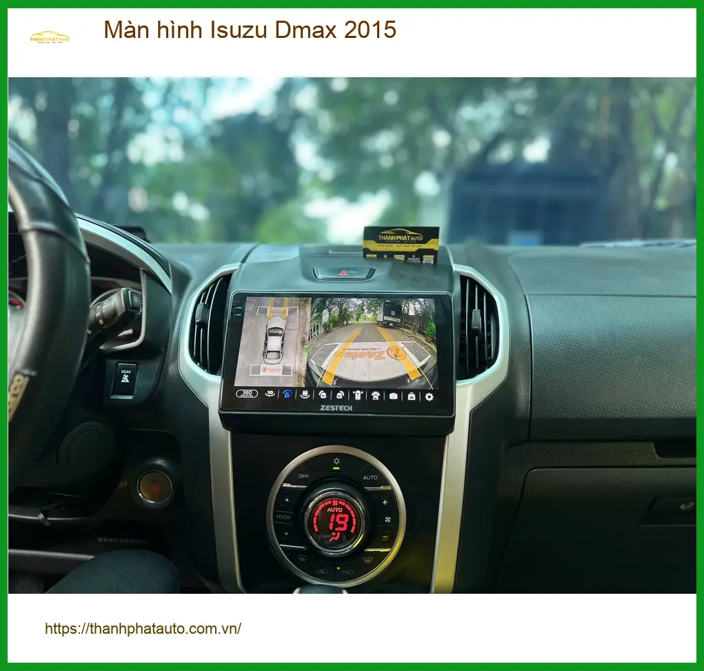 Anh Khải lắp màn hình Isuzu Dmax 2015 tại Quận 12 vì màn hình zin đã cũ
