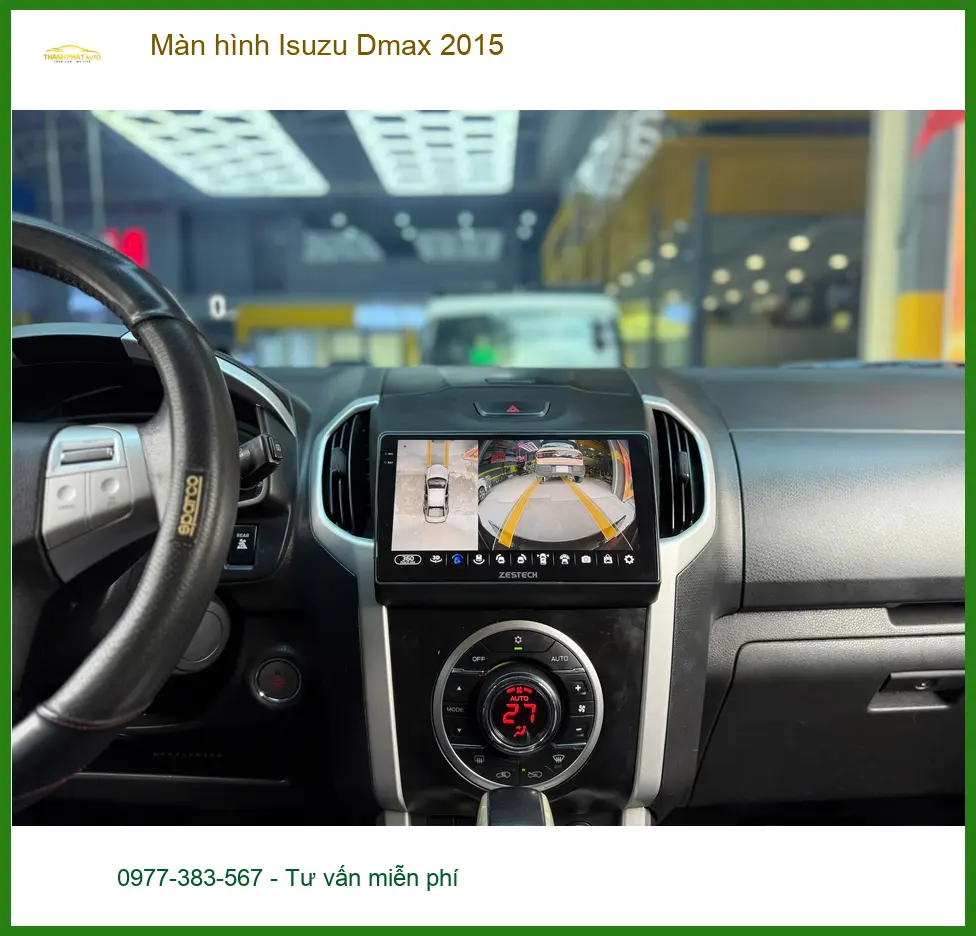 Anh Khải lắp màn hình Isuzu Dmax 2015 tại Quận 12 vì màn hình zin đã cũ ảnh thực tế 5