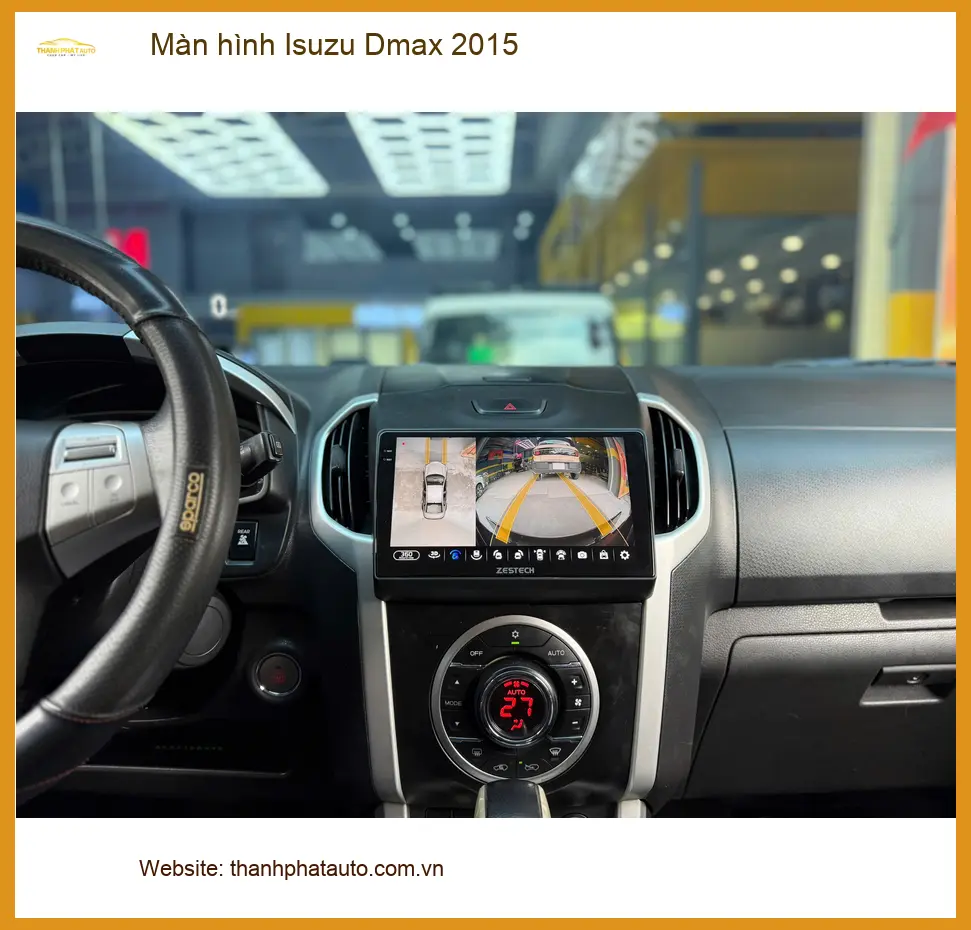 Anh Khang lắp màn hình Isuzu Dmax 2015 tại Thủ Đức vì màn hình zin đã cũ ảnh thực tế 2