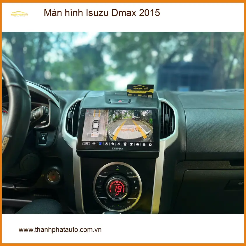 Anh Khang lắp màn hình Isuzu Dmax 2015 tại Thủ Đức vì màn hình zin đã cũ ảnh thực tế 3