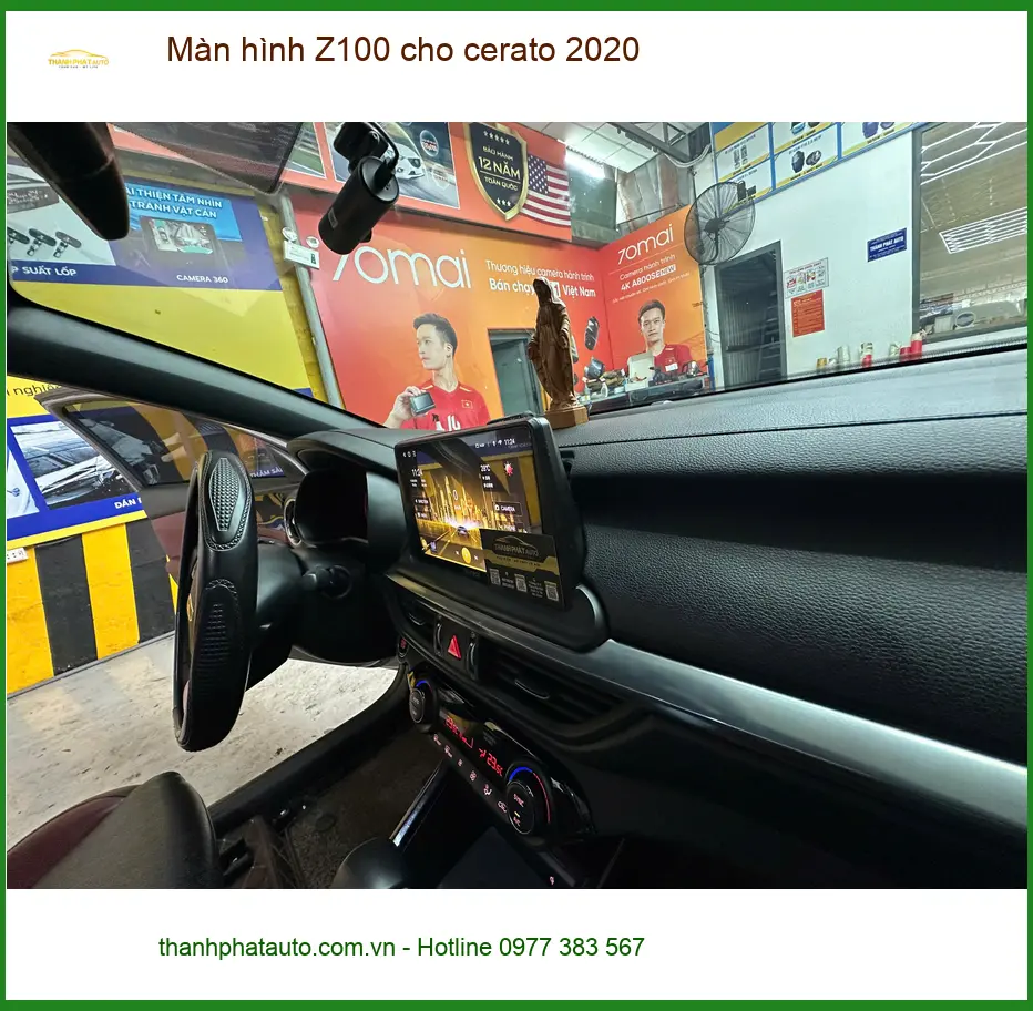 Chị Thảo lắp màn hình Z100 cho Cerato 2020 tại Quận 12 để trải nghiệm công nghệ mới ảnh thực tế 4
