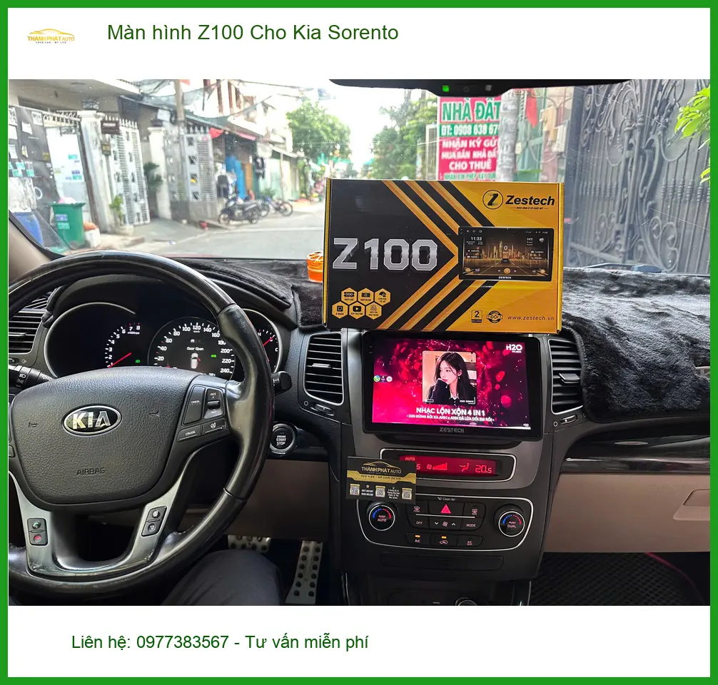 Anh Khang nâng cấp màn hình Z100 cho Kia Sorento tại Quận 12 muốn tăng tiện ích