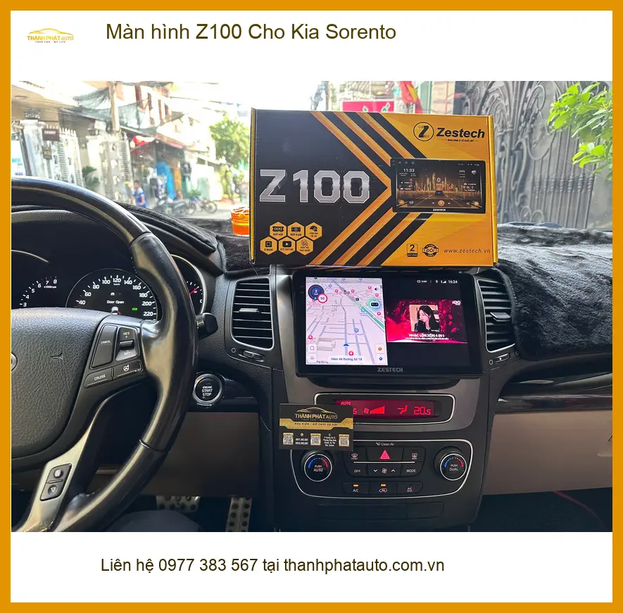 Anh Khang nâng cấp màn hình Z100 cho Kia Sorento tại Quận 12 muốn tăng tiện ích ảnh thực tế 4