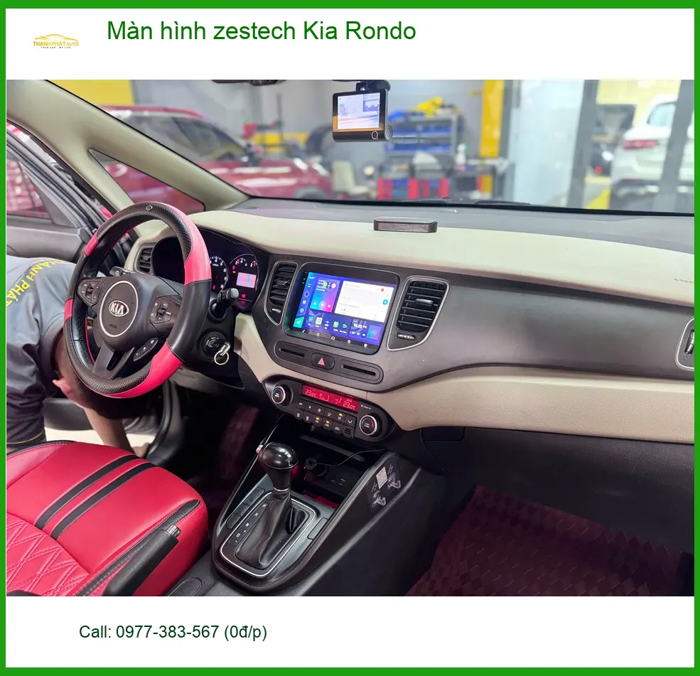 Anh Hoàng Long lắp màn hình Zestech Kia Rondo tại Quận 9 để trải nghiệm công nghệ mới ảnh thực tế 5