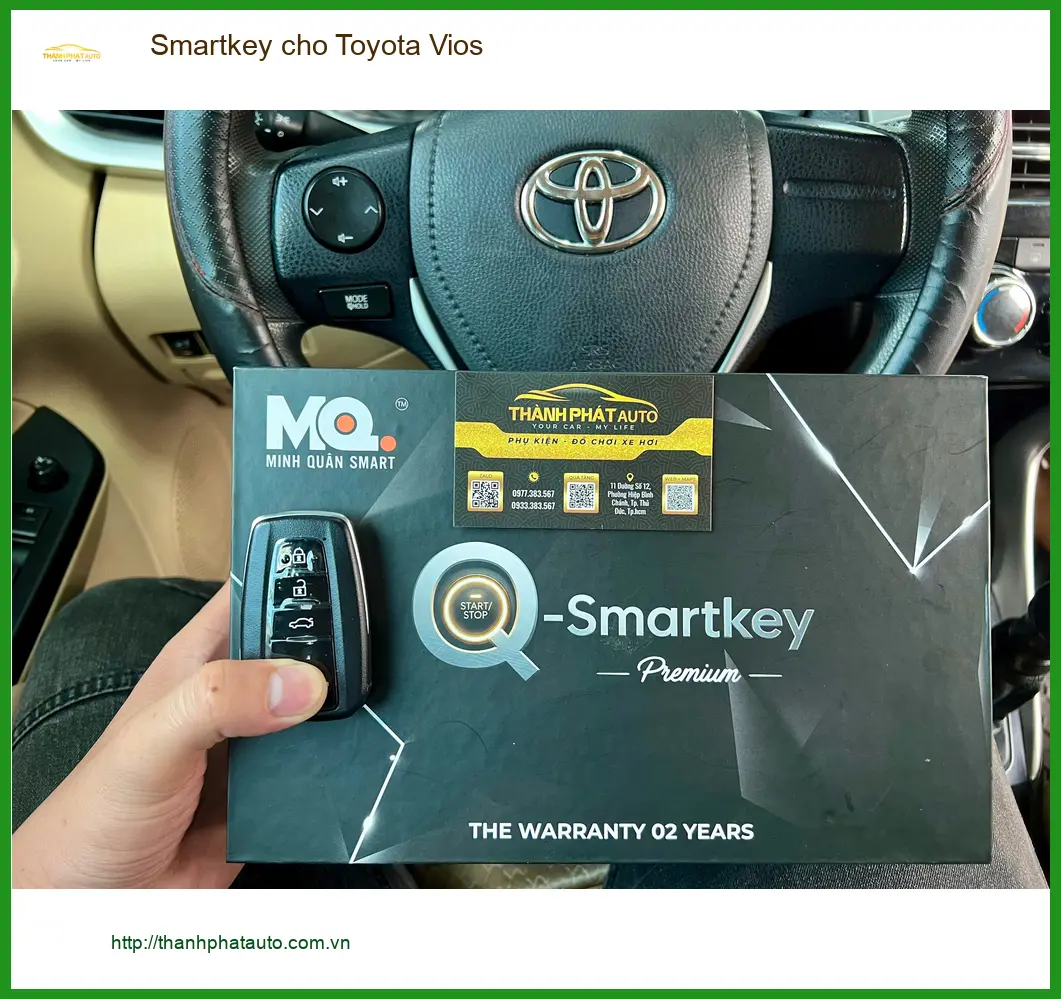 Anh Phi lắp Smartkey cho Toyota Vios tại Thủ Đức để tăng cường bảo mật