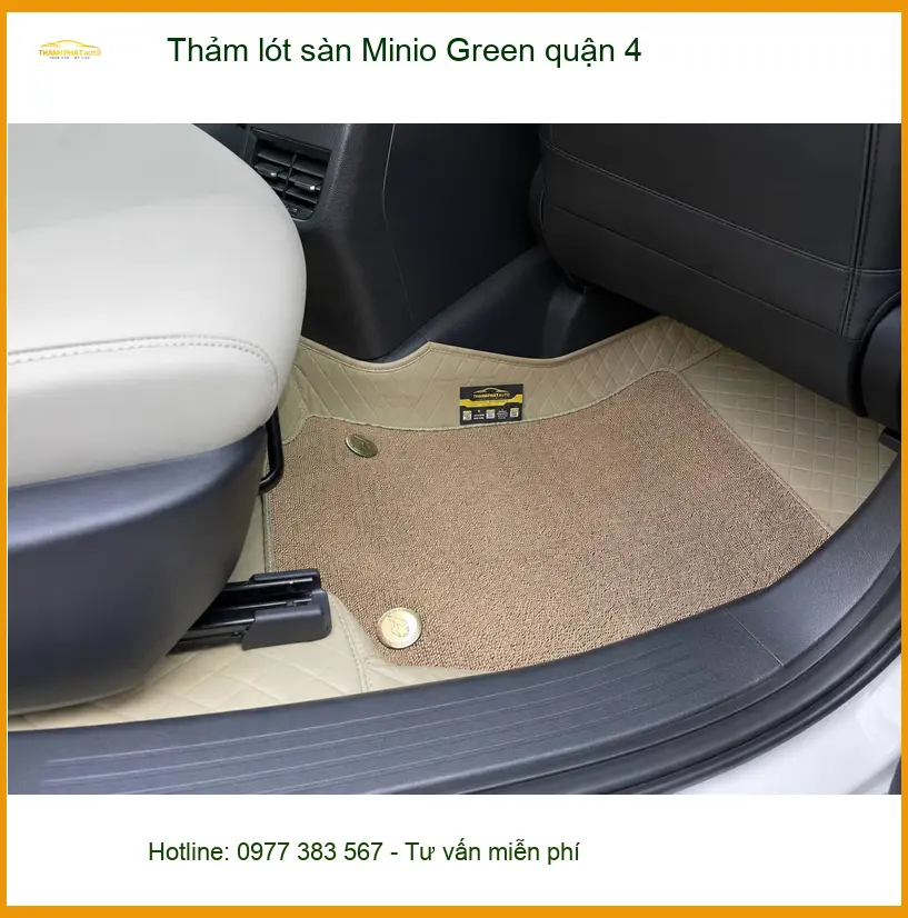 Địa Chỉ May Thảm Lót Sàn Ô Tô lót sàn Minio Green quận 4 - Thi Công Chuyên Nghiệp