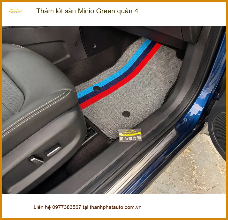Địa Chỉ May Thảm Lót Sàn Ô Tô lót sàn Minio Green quận 4 - Thi Công Chuyên Nghiệp - Ảnh 2