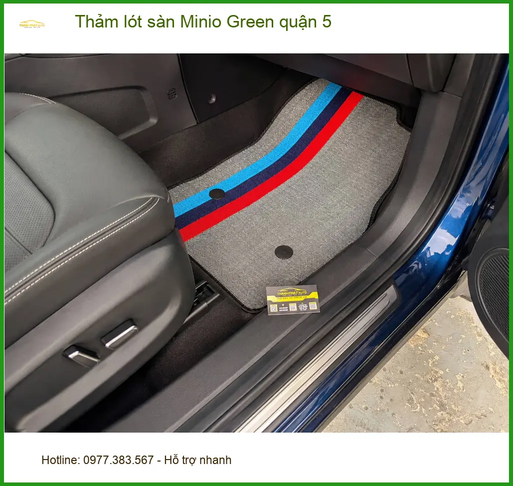 Nơi May Thảm Lót Sàn Ô Tô lót sàn Minio Green quận 5 - Uy Tín TPHCM ảnh thực tế 2