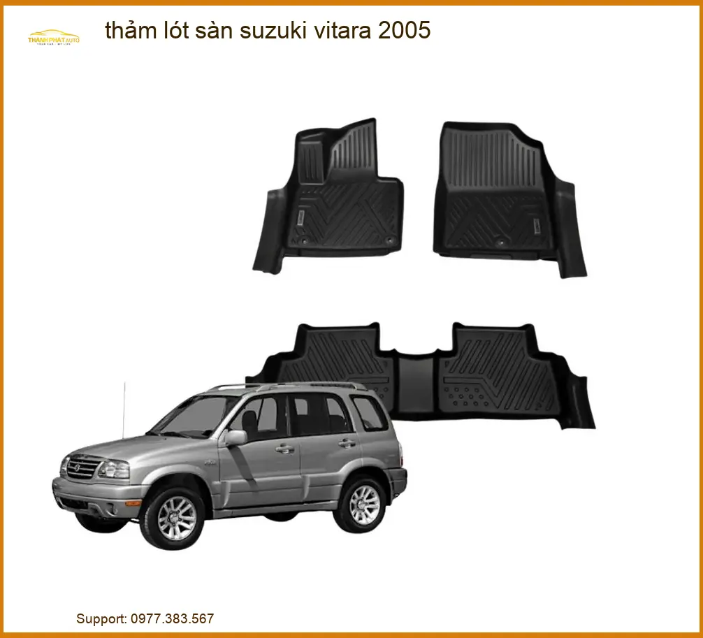 Thảm Lót Sàn Cao Cấp Suzuki Vitara 2005 - Địa Chỉ Lắp Đặt Uy Tín TPHCM