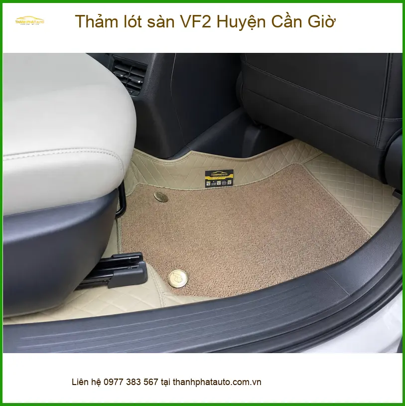 Địa Chỉ Lắp Thảm Lót Sàn Ô Tô lót sàn VF2 Huyện Cần Giờ - Giá Tốt TPHCM ảnh thực tế 3