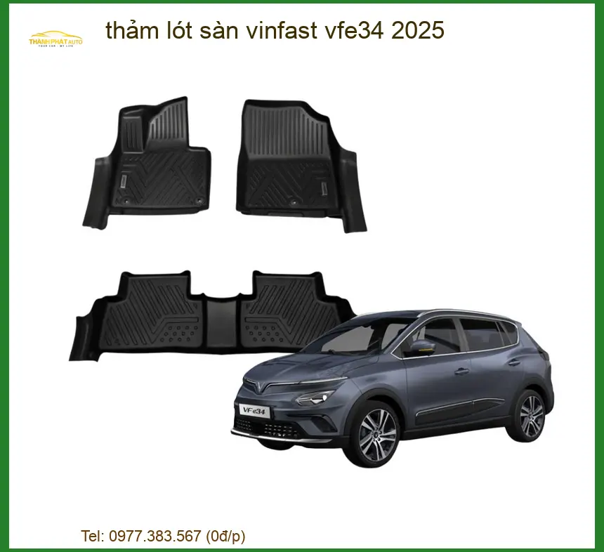Thảm Lót Sàn VinFast VF e34 2025 - Địa Chỉ Lắp Đặt Uy Tín TPHCM