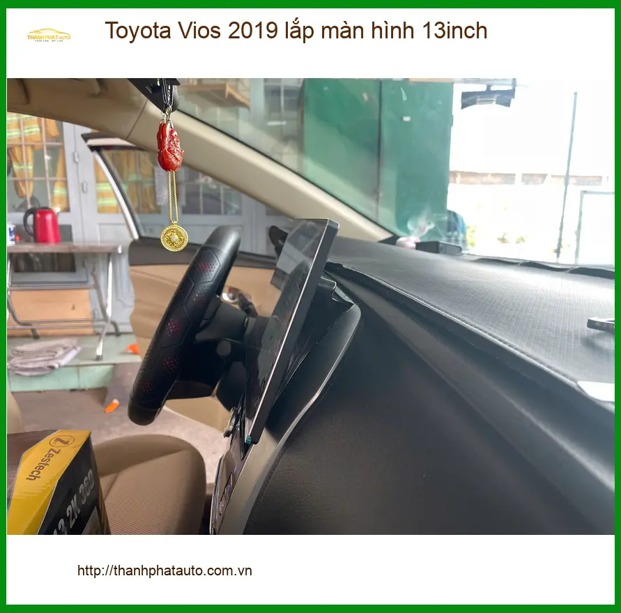 Anh Khải lắp màn hình Android 13inch cho Toyota Vios 2019 ở Quận 9 ảnh thực tế 2