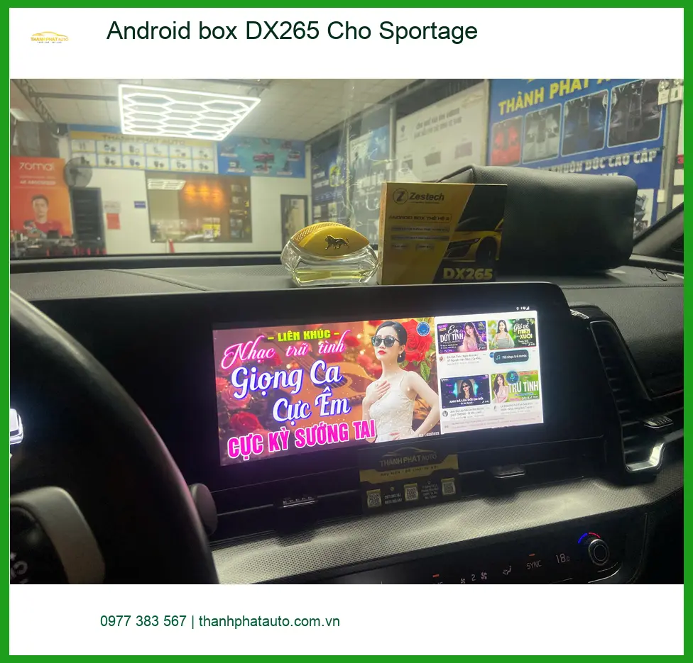Anh Quang lắp Android box DX265 cho Sportage ở Quận 12 xem Youtube ảnh thực tế 4
