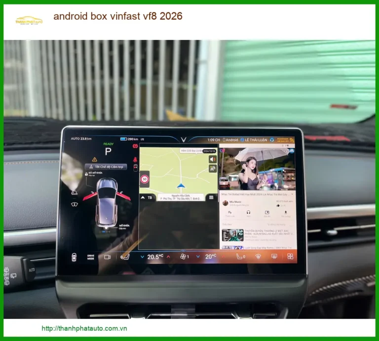 Android Box Carplay VinFast VF8 2026 - Địa Chỉ Lắp Đặt Chính Hãng TPHCM