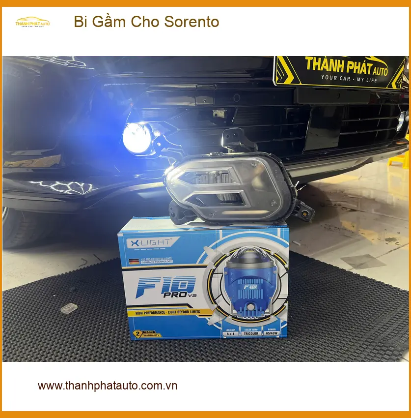 Chị Thảo độ bi gầm cho Sorento tại Quận 9 để cải thiện tầm nhìn ban đêm