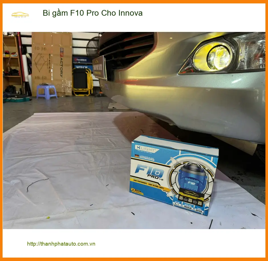 Chú Phi lắp bi gầm F10 Pro cho Innova ở Quận Thủ Đức vì đèn zin không đủ sáng