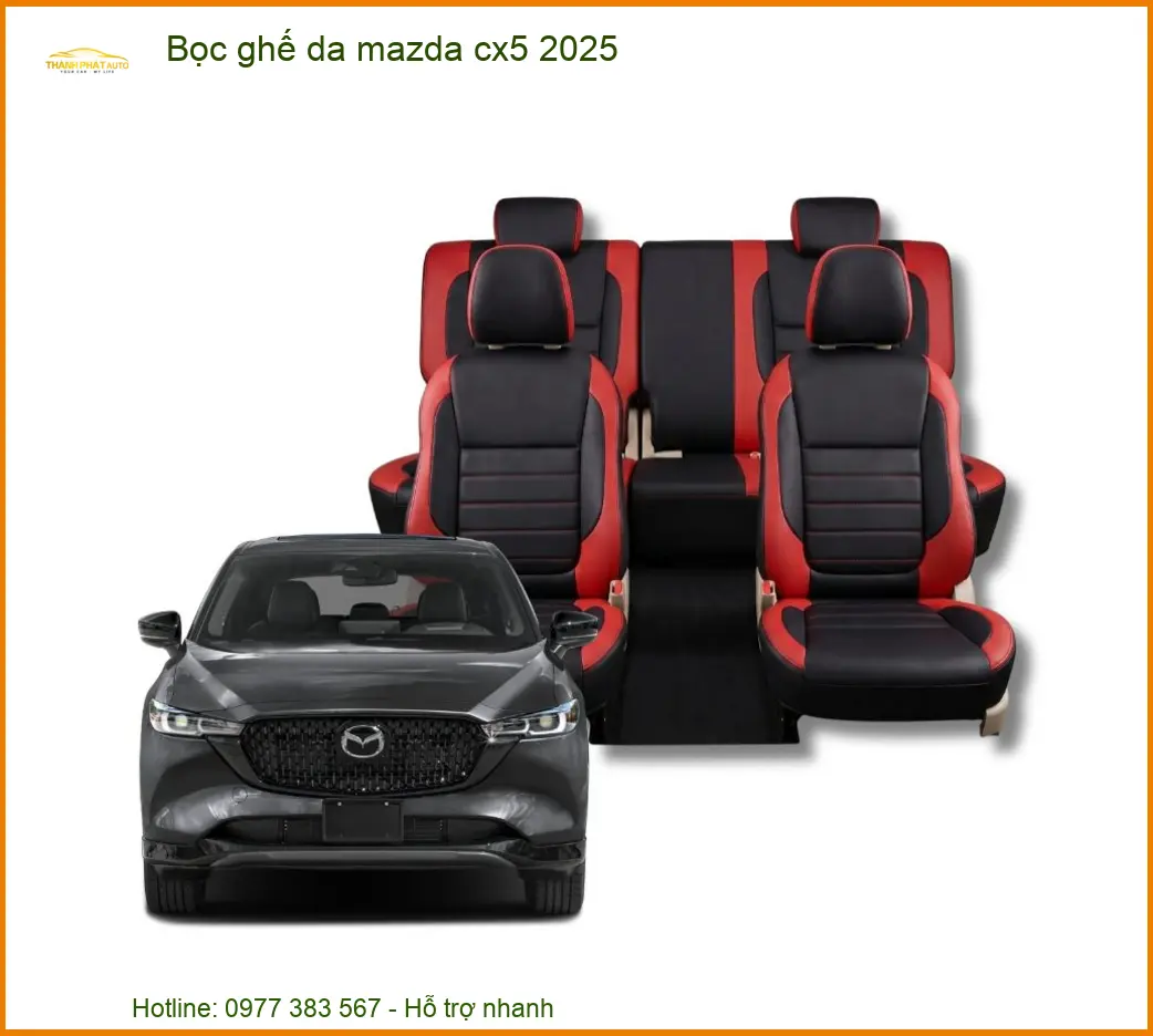 Bọc Ghế Da Mazda CX5 2025 - Trung Tâm Nâng Cấp Chính Hãng TPHCM